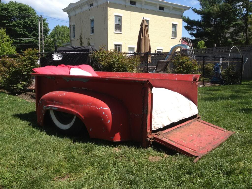 Bedroom Set out of 1956 Ford Truck Bed | The H.A.M.B.